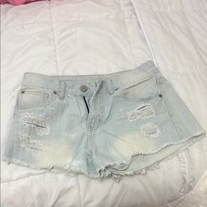 Rue21 Distressed Jean Shorts Size 7/8
